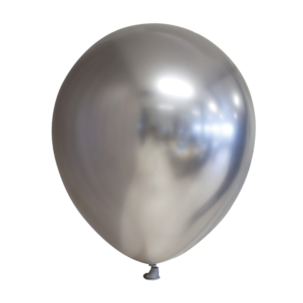 Ballonger - Mirror - Slv - 30 cm - 10 stk