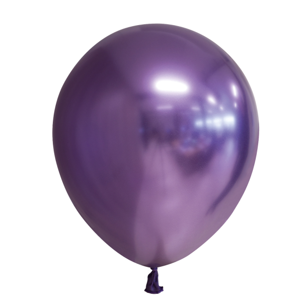 Ballonger - Mirror - Lilla - 30 cm - 10 stk