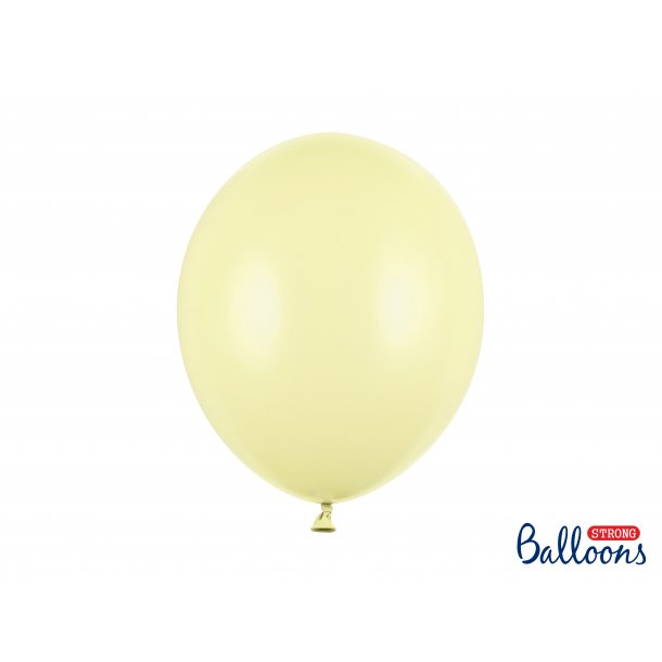 Ballonger - Strong - Pastell - Gule - 30 cm - 10 stk