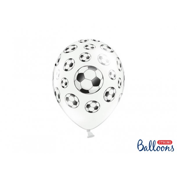 Ballonger - Fotball - 30 cm - 6 stk